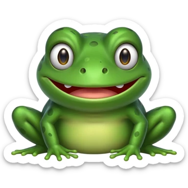 frog with troll face sticker