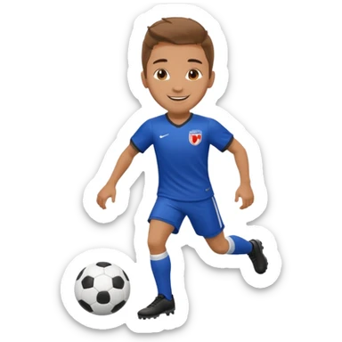 Futbolista posando para una foto sticker