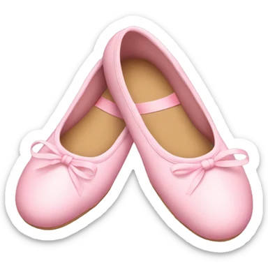 ballerina shoes pink sticker