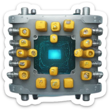 quantum computer sticker