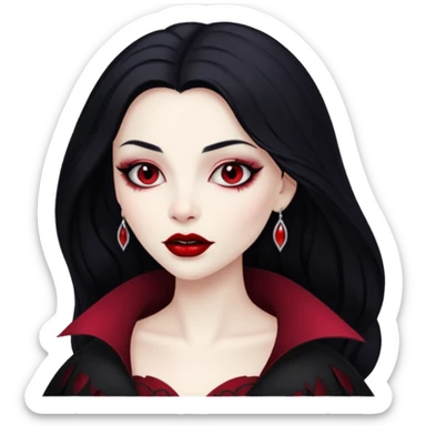 Nosferatu coquette vampire sticker