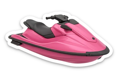 pink jet ski sticker