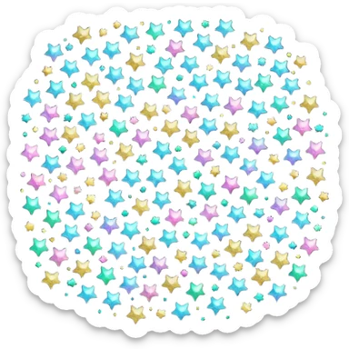 Sparkling glitter  sticker