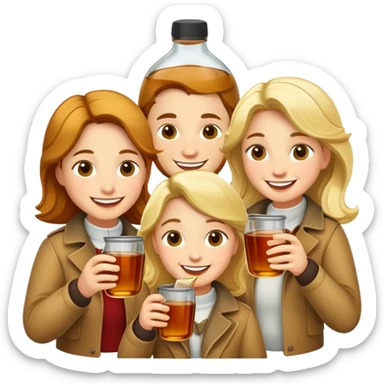 canadians guzzling maple syrup sticker