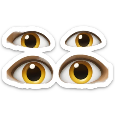 A pair of eyes looking loving sticker