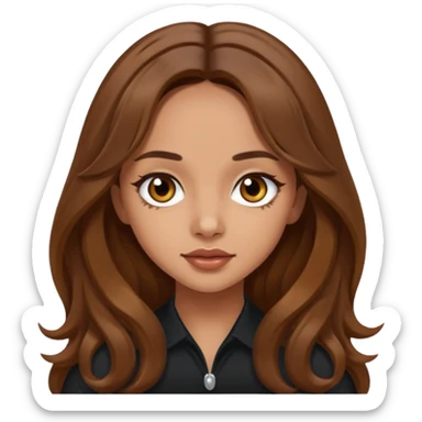 Jade Thirlwall with long brown hair sticker