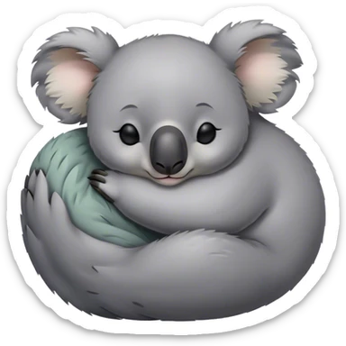 Koala sleeping sticker
