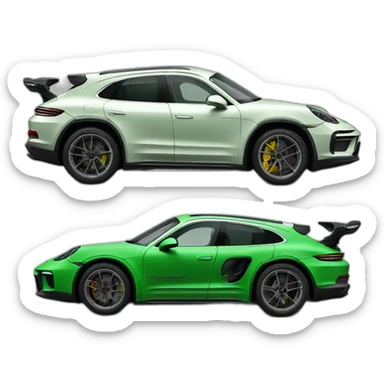 2023 Porsche Dakar in green sticker