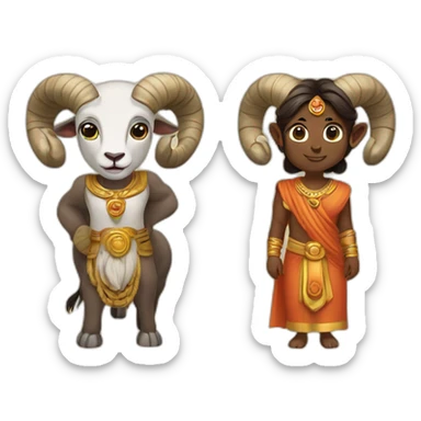 Ram and sita  sticker