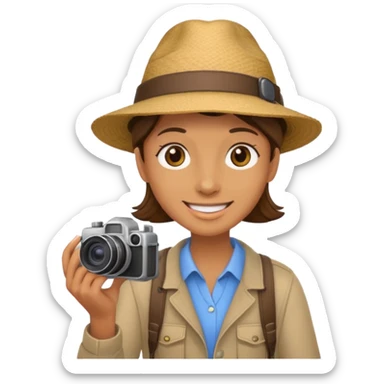Tourist Taking Photo sticker