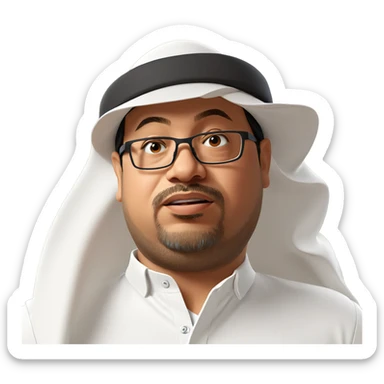 bearded boy in a hat sticker