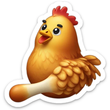 chicken drumstick sticker