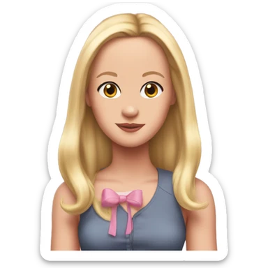 Regina George with bunny ears sticker