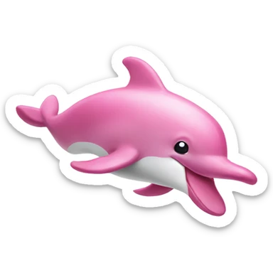 Pink dolphin  sticker