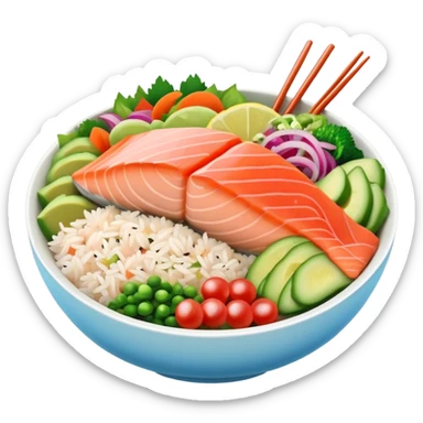 poke bowl sticker