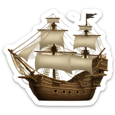 pirate ship sticker