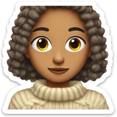 A cute and cozy sweater  sticker