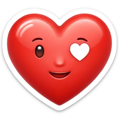 Symbolized love emoji sticker