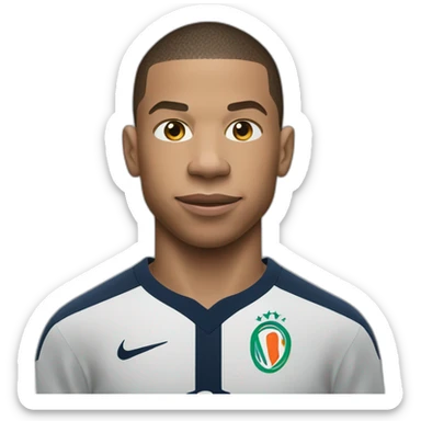 Mbappe qui fait un câlin a ronaldo sticker