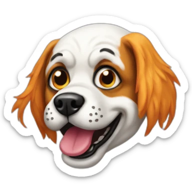 Perrito payaso sticker