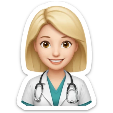 doctora mujer sticker