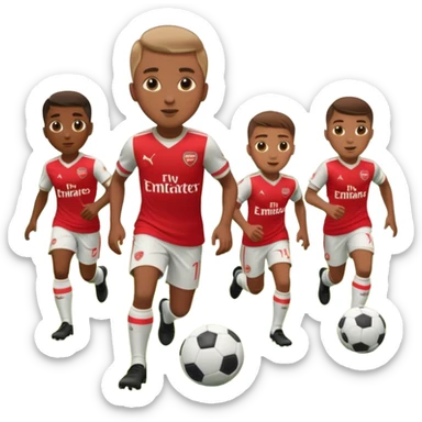 arsenal fotboll team sticker
