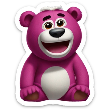 Lotso from toy story  sticker