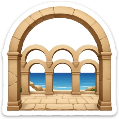 triple arch like santa barbara serial sticker