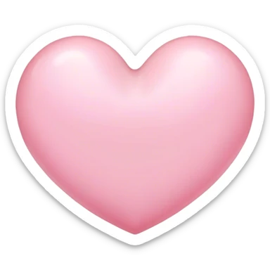 Cœur rose clair sticker