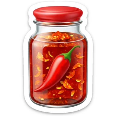 chilli oil sticker