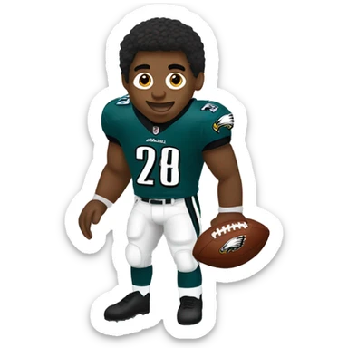 Eagles football nfl player sticker