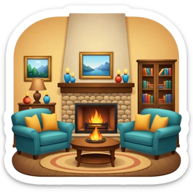 living room sticker