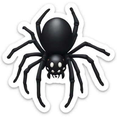 black widow spider sticker