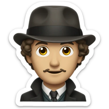 sherlock holmes from bbc sticker