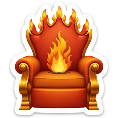 Fire throne sticker