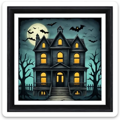 hunted hostel sticker