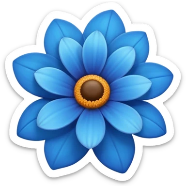 Flor azul sticker