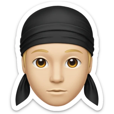 no JUST THE DURAG no human head  sticker