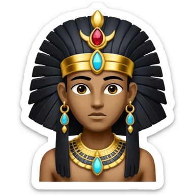 egyptian god darkness sticker