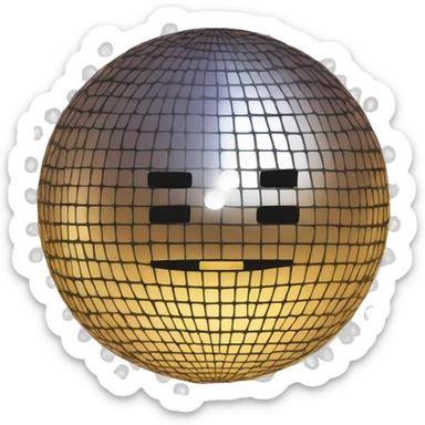 A disco ball sticker