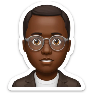 diddy with GLASSES sticker