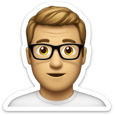 a computer geek sticker