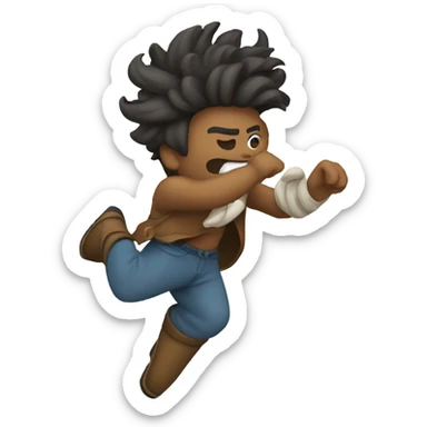 kicking wind out sticker