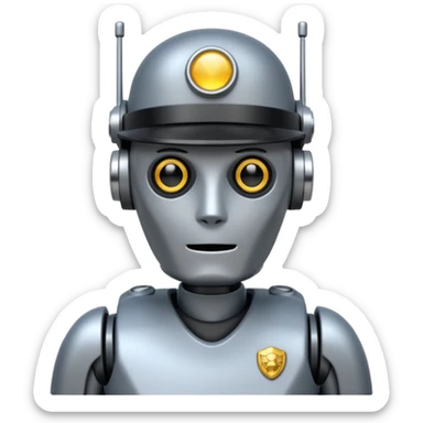 robot cop sticker