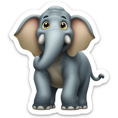 Mamouth happy sticker