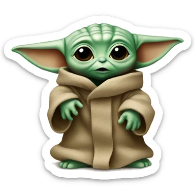 baby yoda sticker
