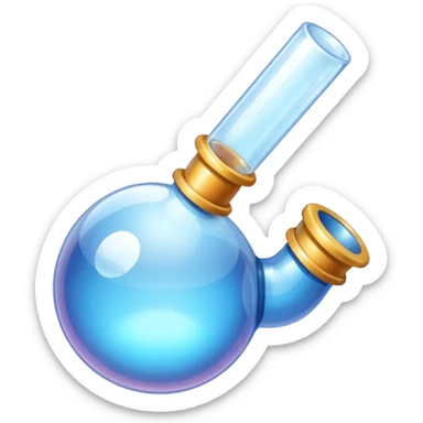 Bubble pipe made of quartz sticker