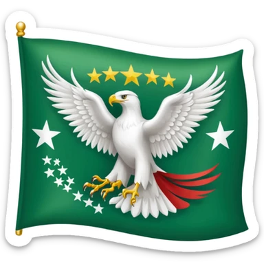 Tschetschenien Flagge sticker