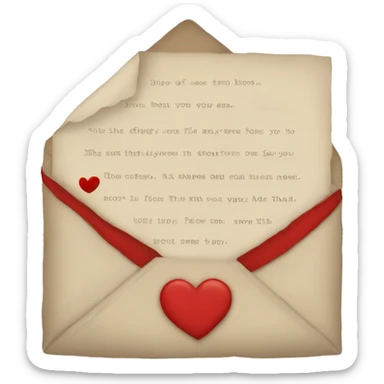 Love letter  sticker