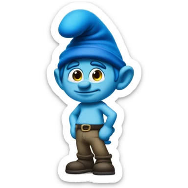 Smurf sticker